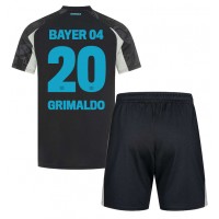 Dětský fotbalový dres Bayer Leverkusen Alejandro Grimaldo #20 2024-25 Třetí Krátký Rukáv (+ trenýrky)